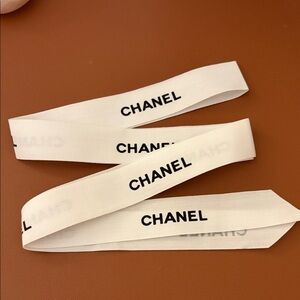 Chanel White Ribbon from packaging